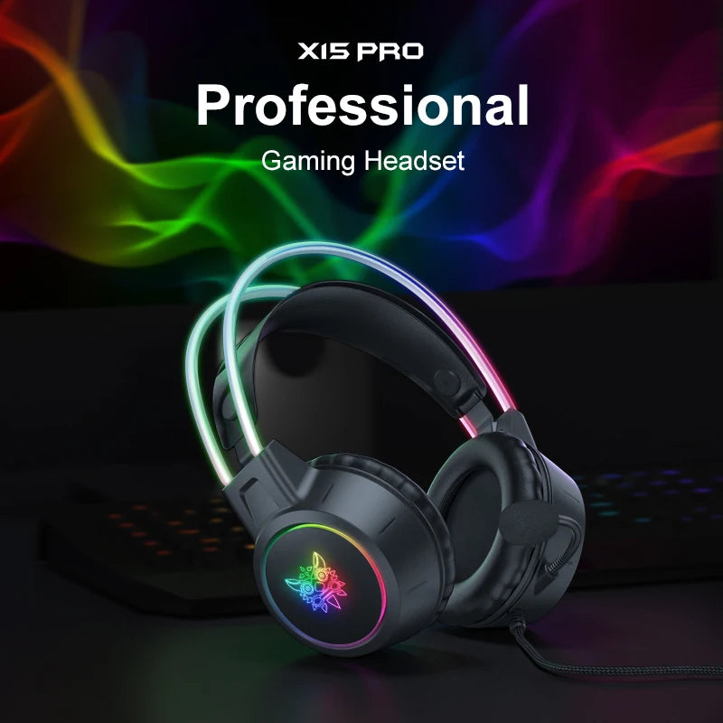 Casque RGB - Avec Support ou Oreilles de Chat