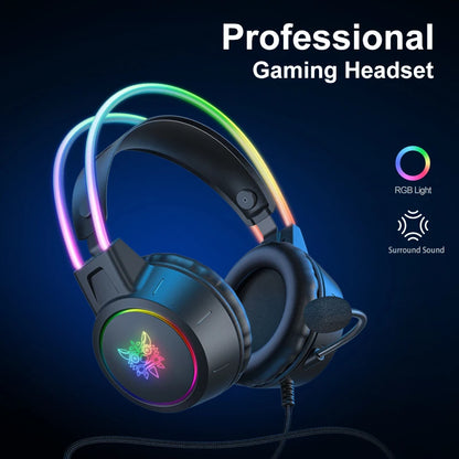 Casque RGB - Avec Support ou Oreilles de Chat